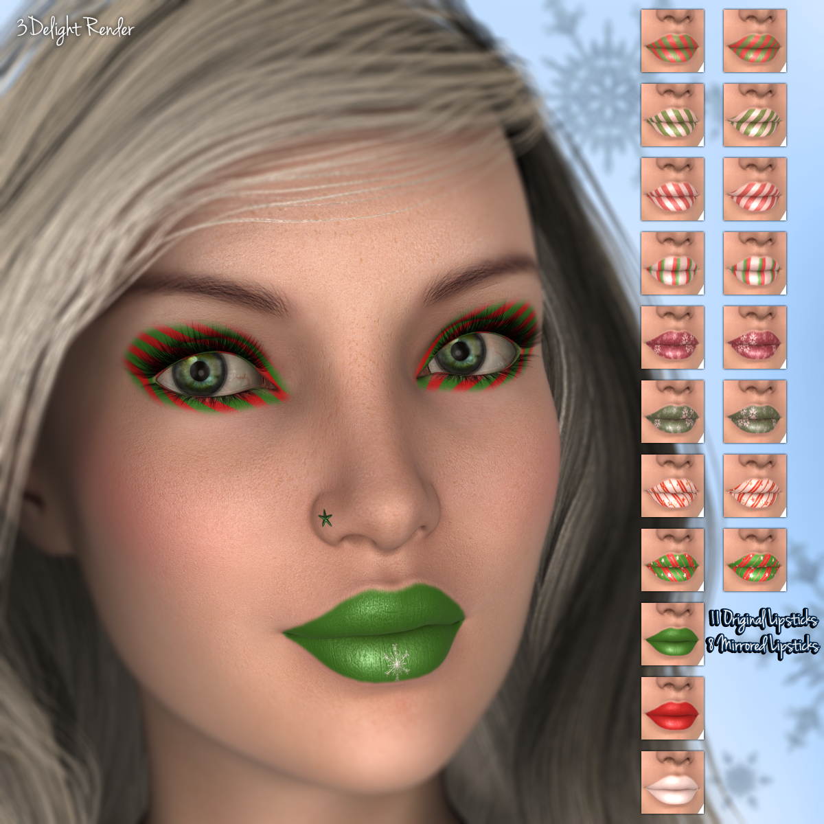 L.I.E. Genesis 3 Female Christmas Makeup by N/A