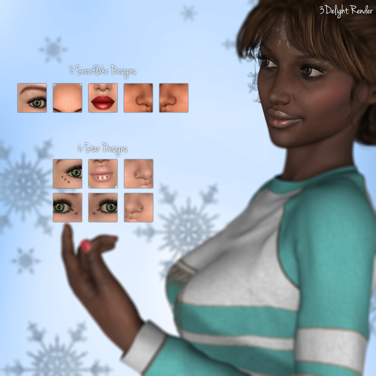 L.I.E. Genesis 3 Female Christmas Makeup by N/A