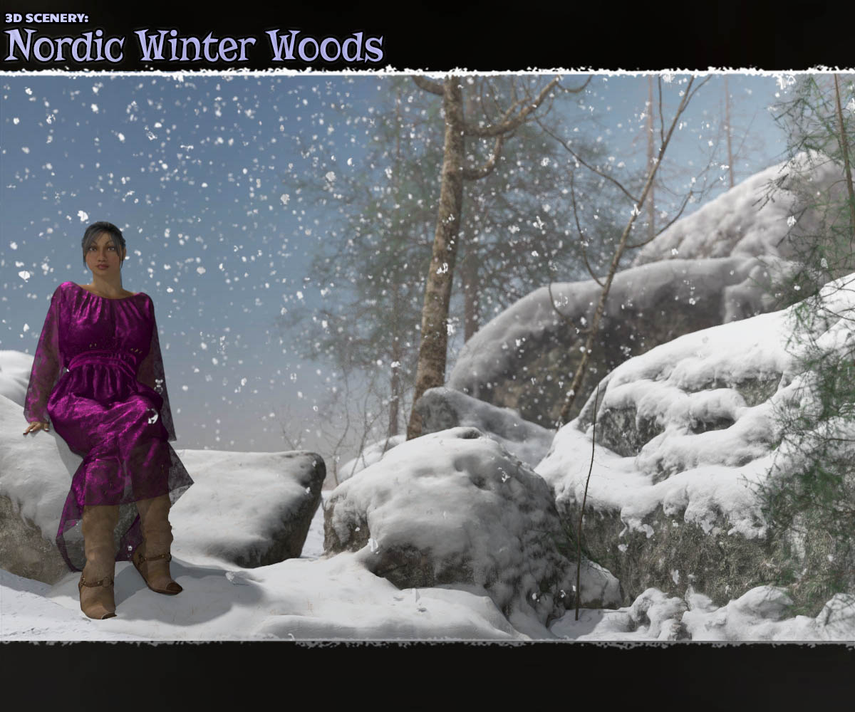 3D Scenery: Nordic Winter Woods by N/A