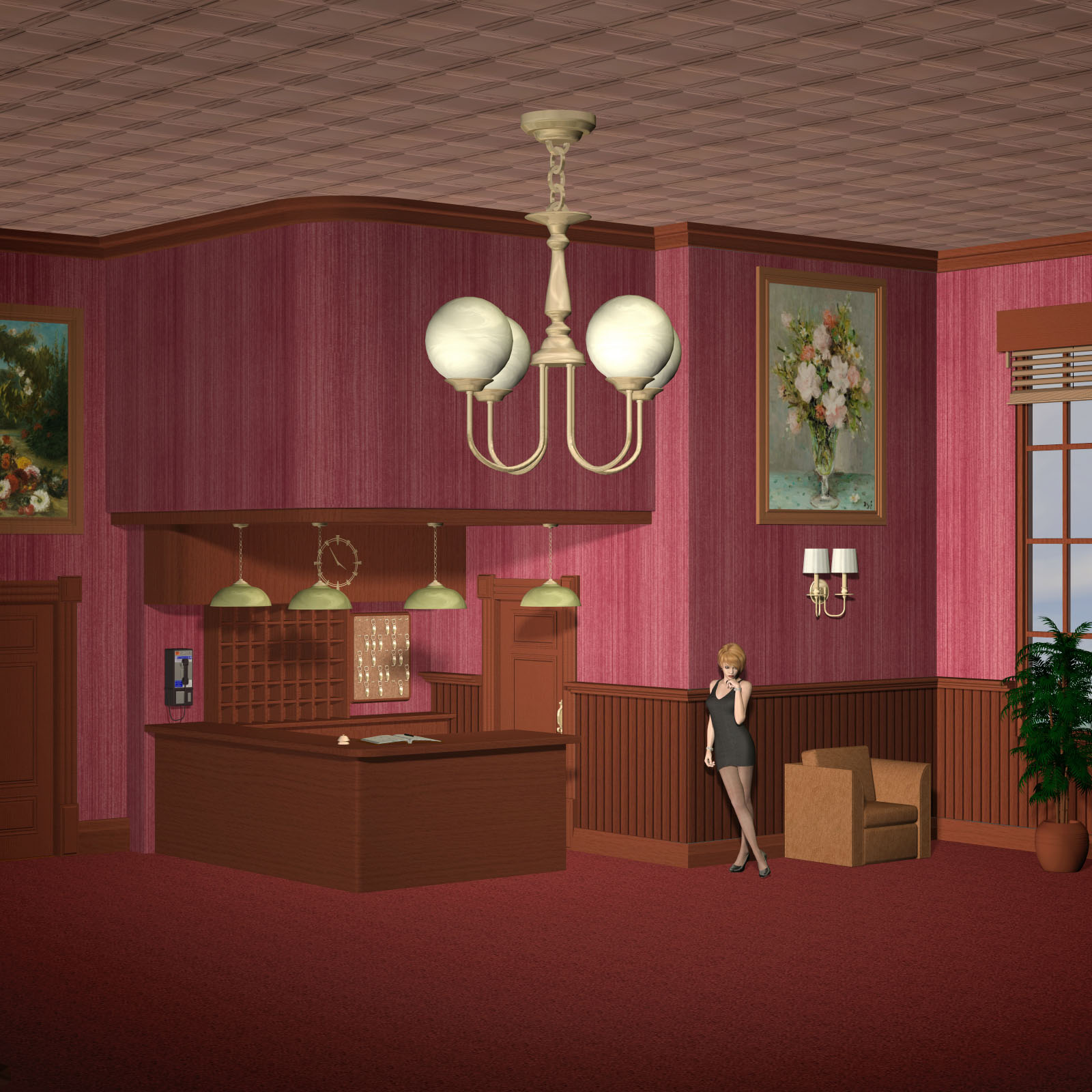 New Hotel Lobby by N/A