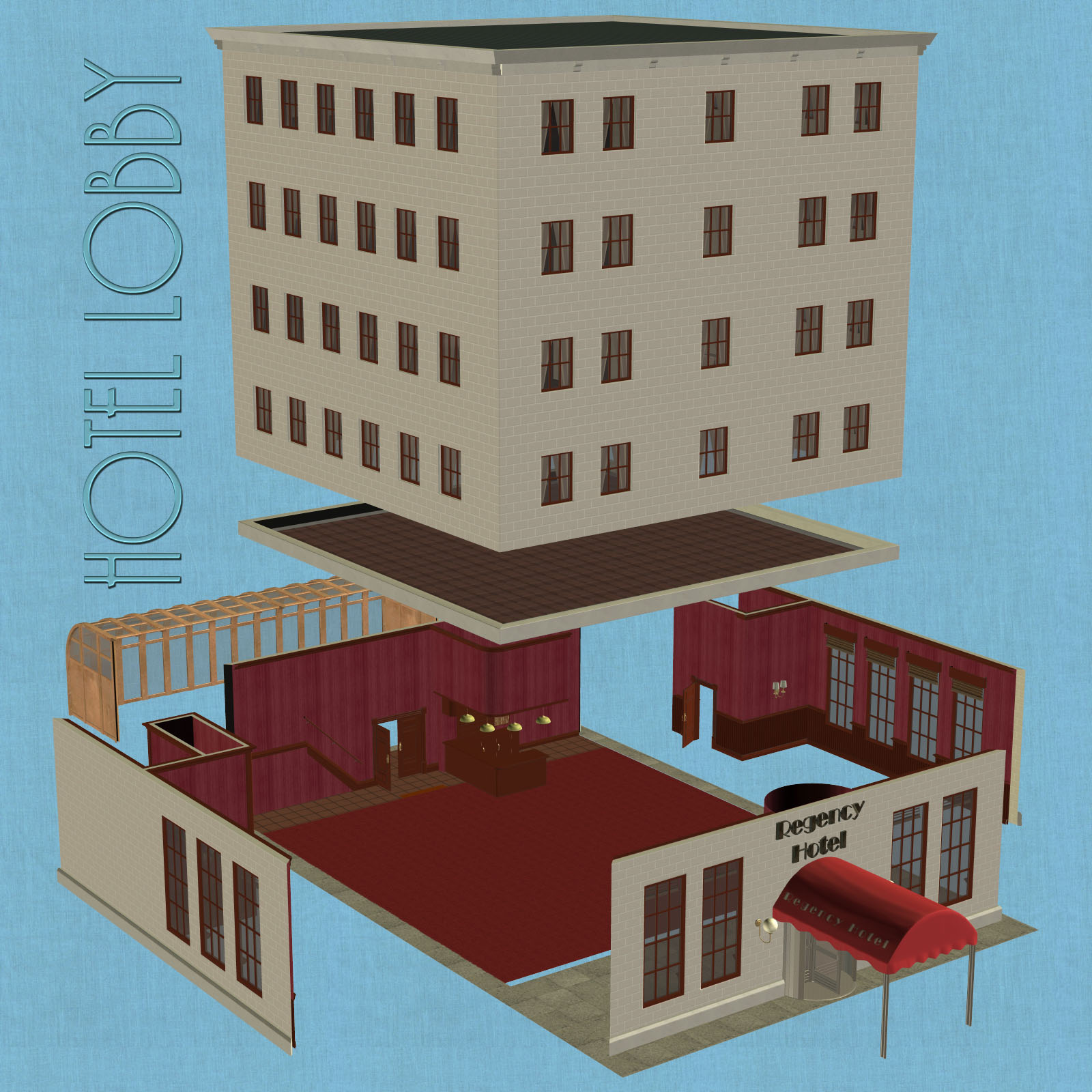 New Hotel Lobby by N/A
