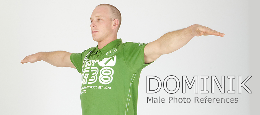 Dominik: Nude Male Full Figure Photo References by N/A
