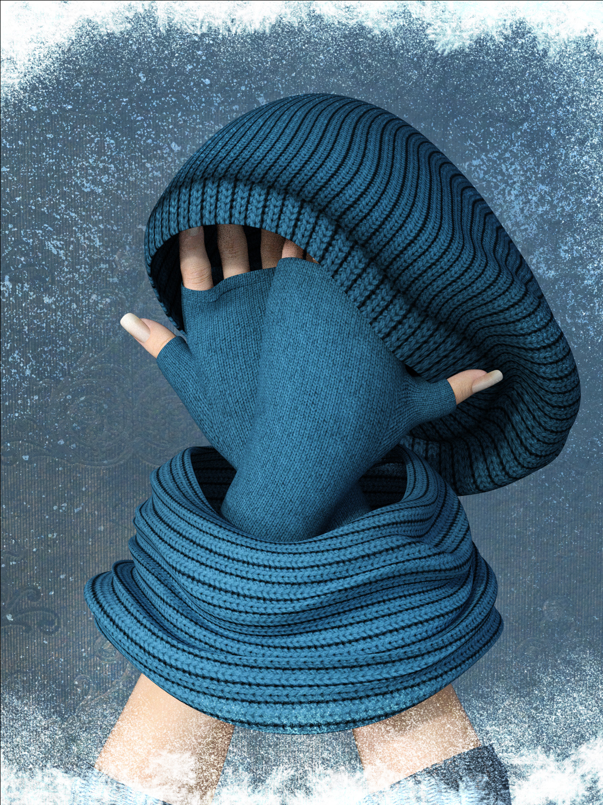 Cozy Winter Knitwear for Genesis 3 Female by N/A