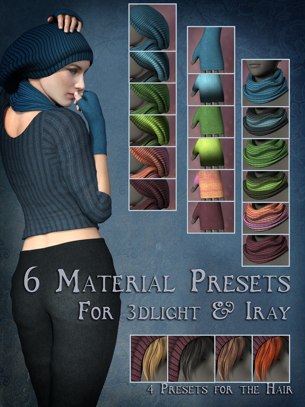 Cozy Winter Knitwear for Genesis 3 Female by N/A