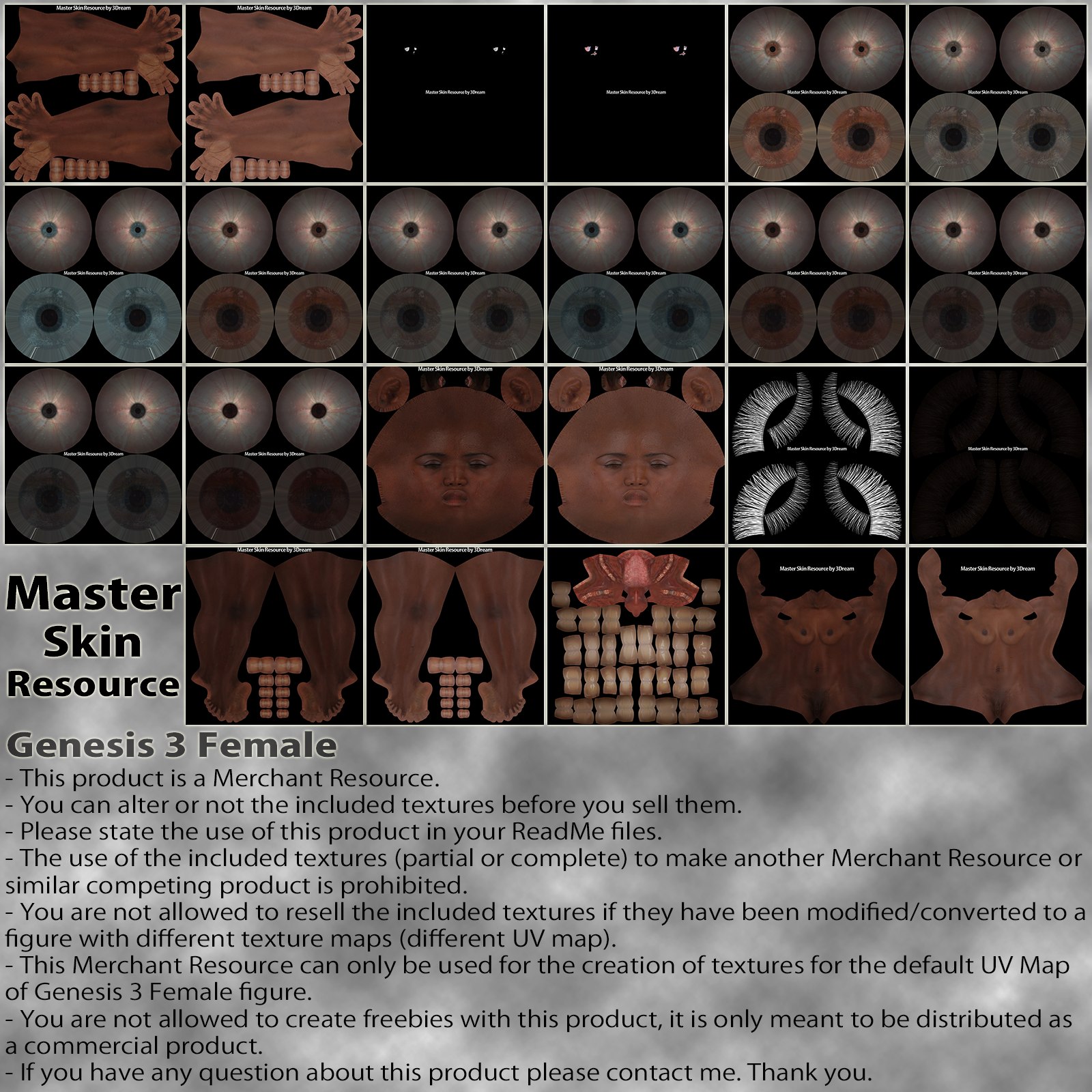 Master Skin Resource 14 - Genesis 3 Female + Genesis 8 Female by N/A