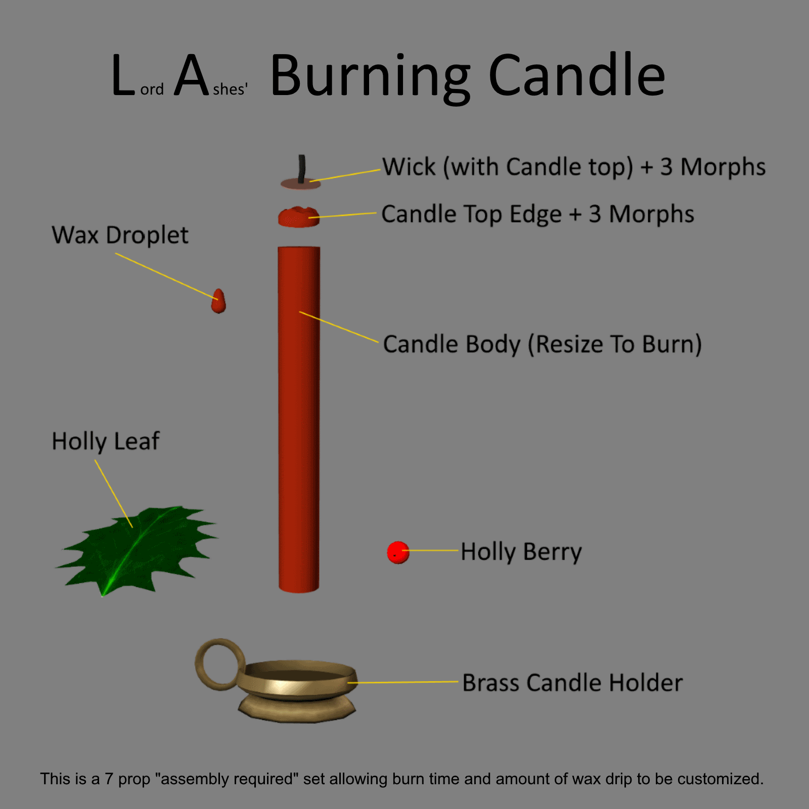 LA Burning Candle -  Extended License by N/A