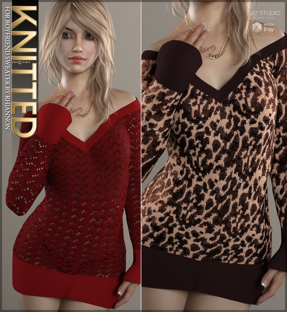 Knitted for Boyfriend Sweater by N/A