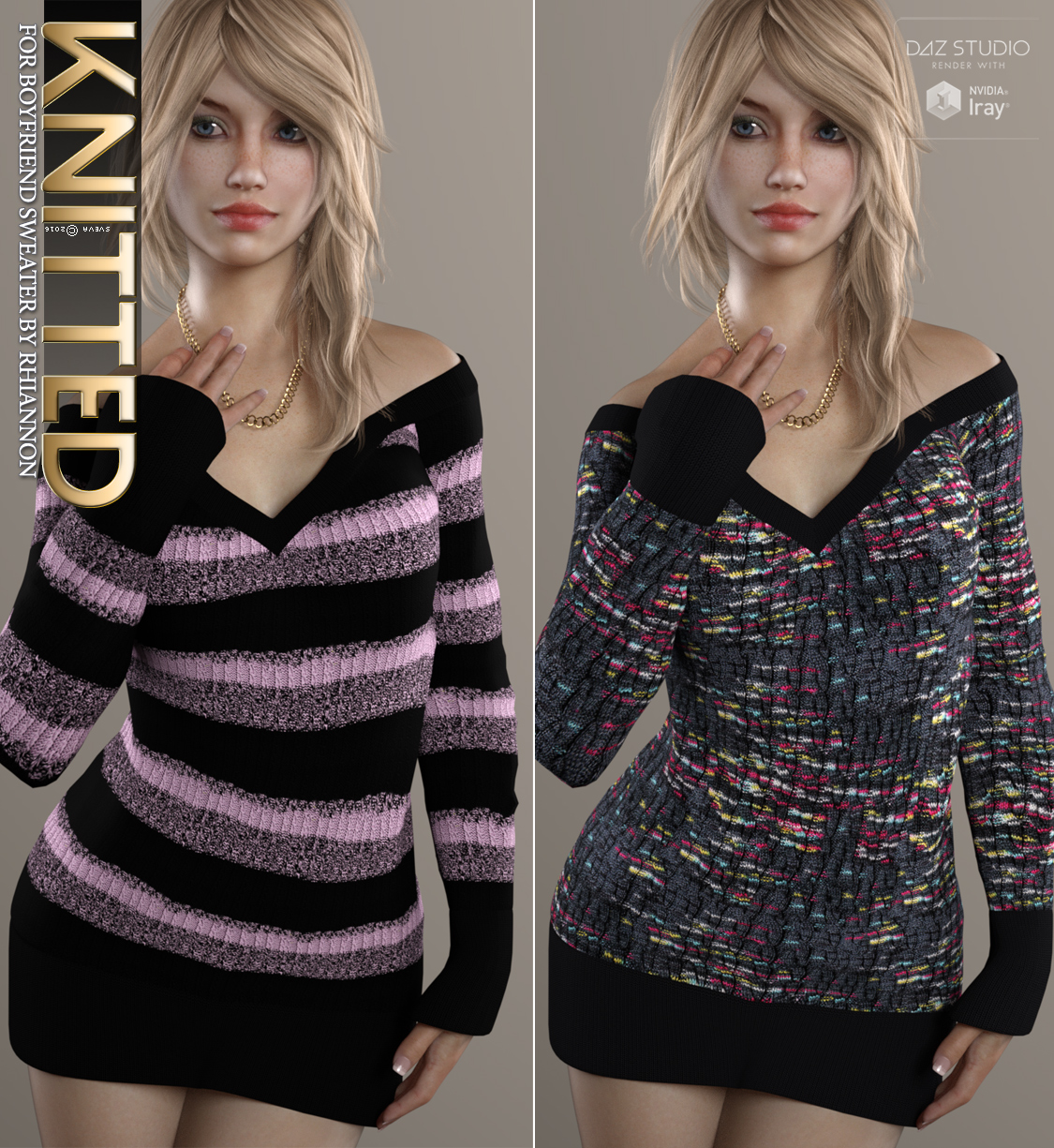 Knitted for Boyfriend Sweater by N/A