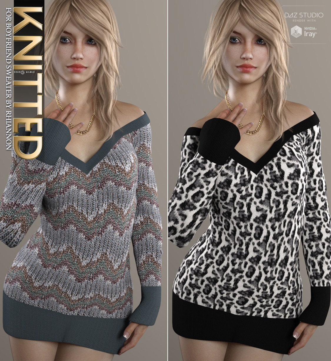 Knitted for Boyfriend Sweater by N/A