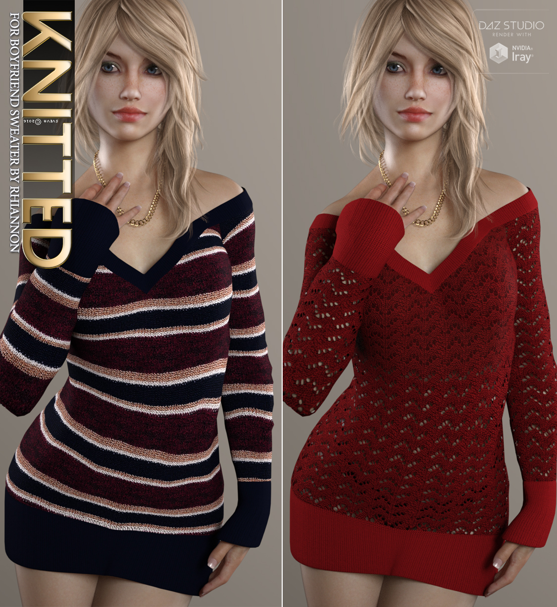 Knitted for Boyfriend Sweater by N/A