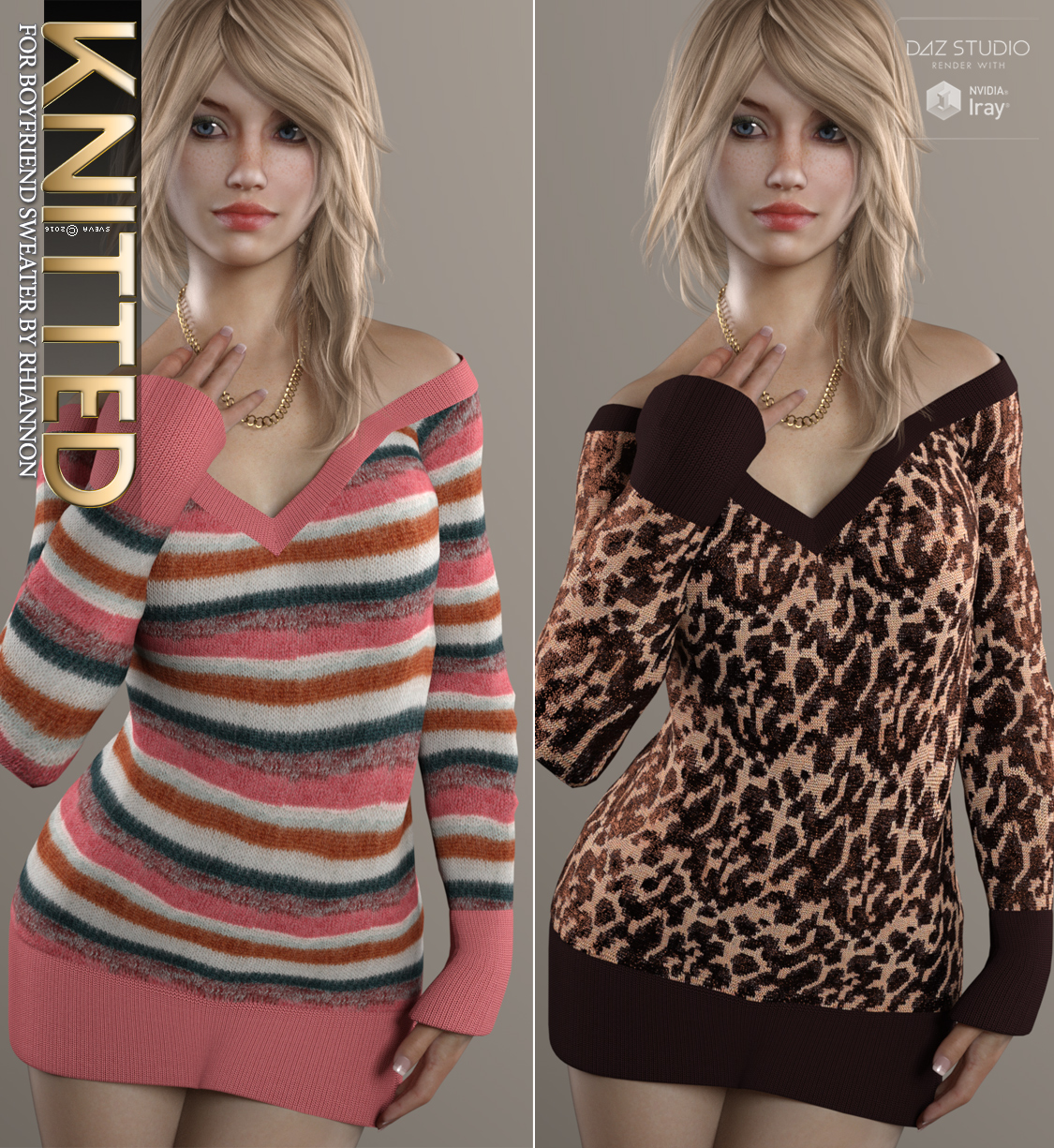 Knitted for Boyfriend Sweater by N/A