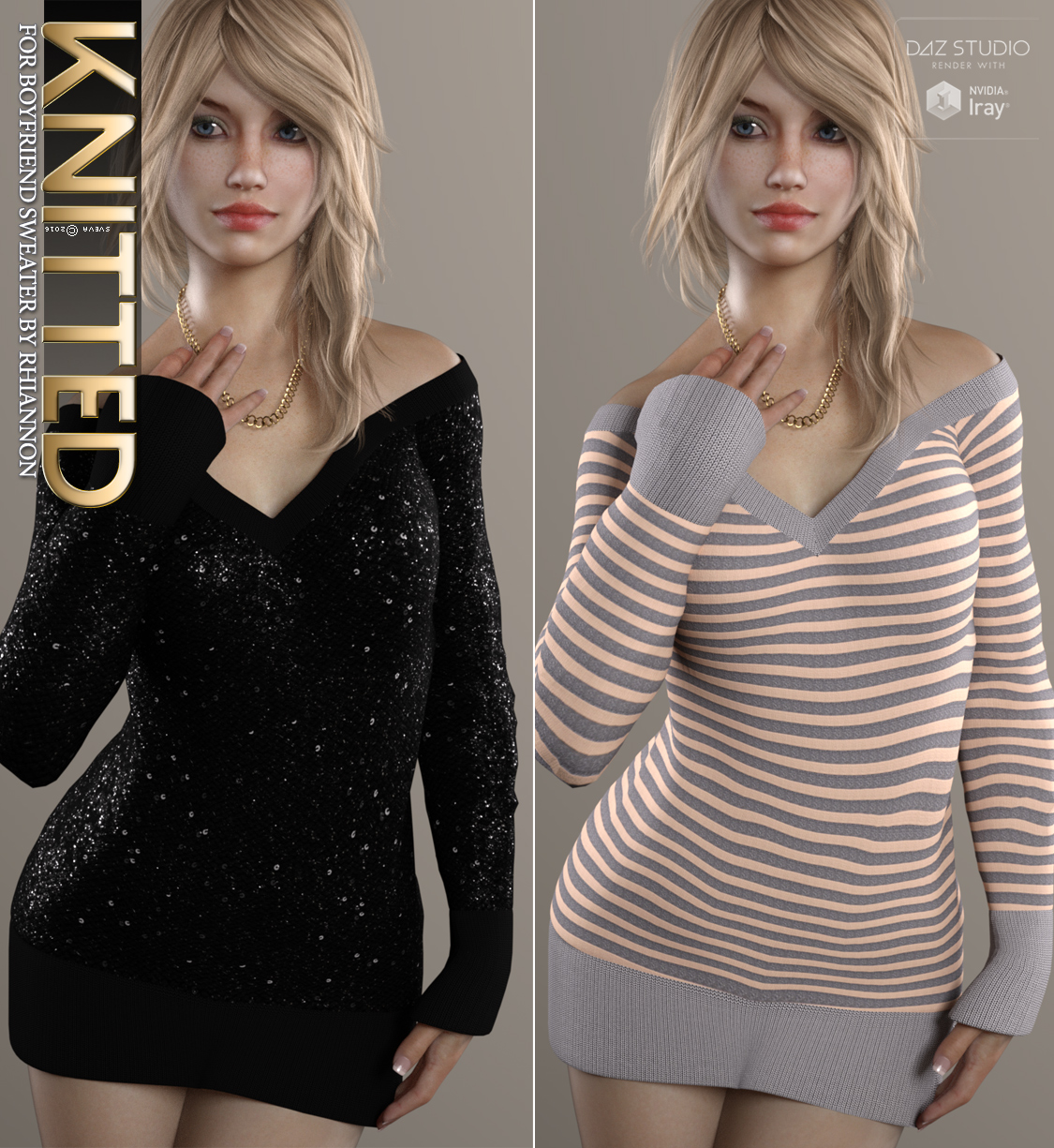 Knitted for Boyfriend Sweater by N/A