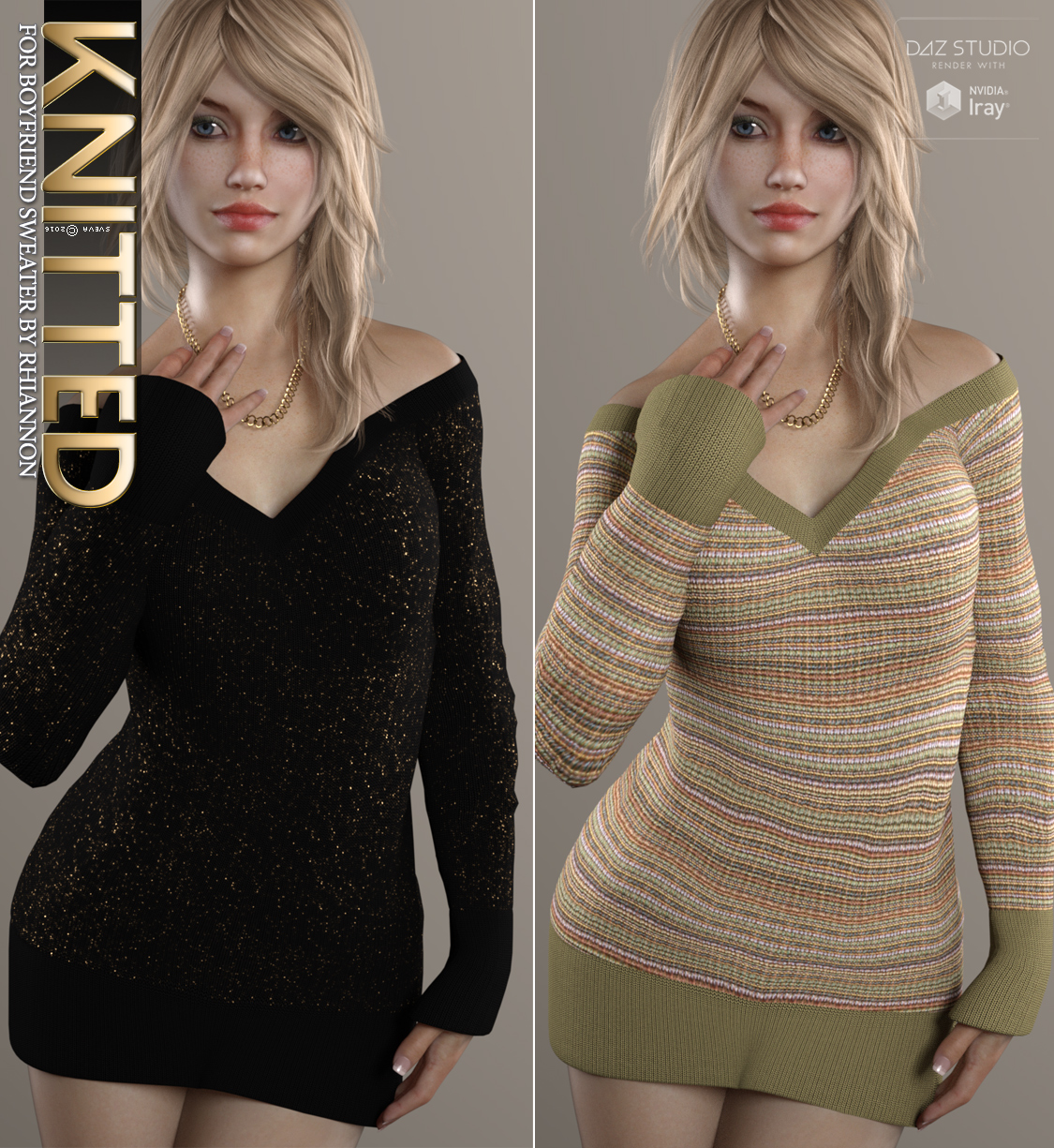 Knitted for Boyfriend Sweater by N/A