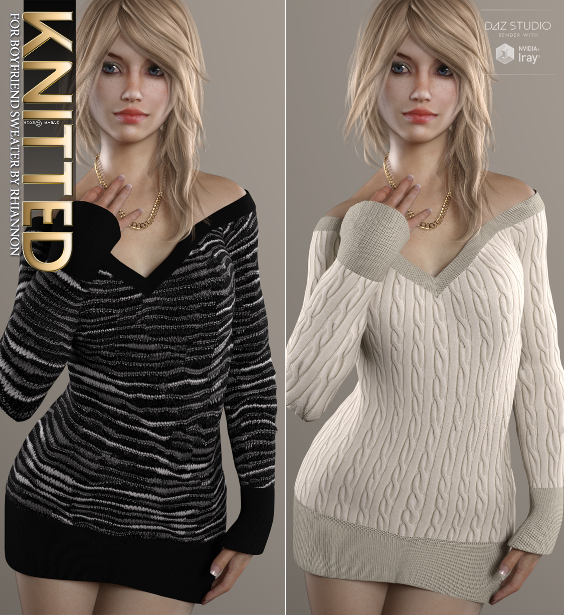 Knitted for Boyfriend Sweater by N/A