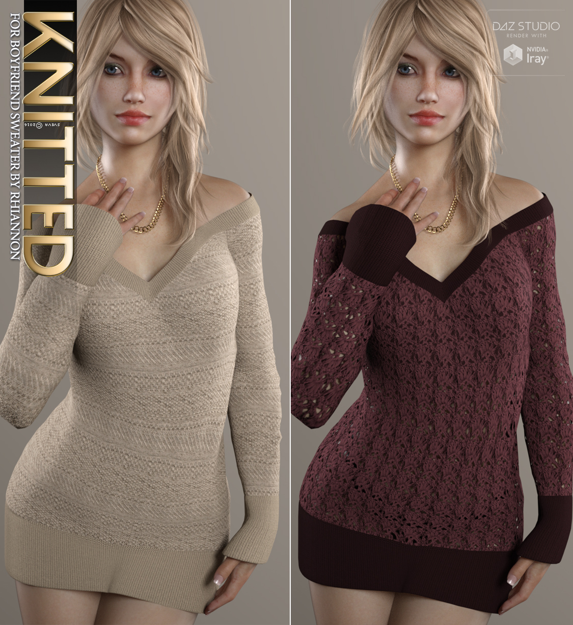 Knitted for Boyfriend Sweater by N/A