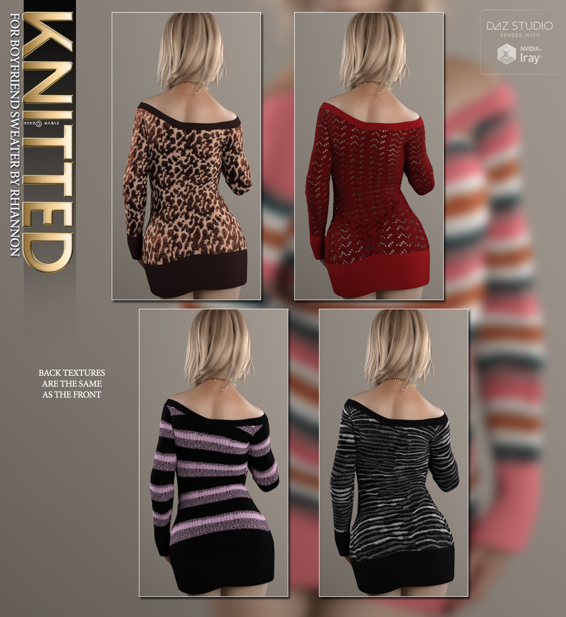 Knitted for Boyfriend Sweater by N/A