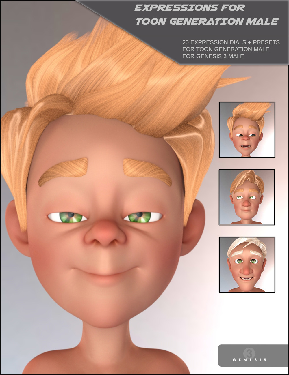 Expressions for Toon Generation 2 Male by N/A
