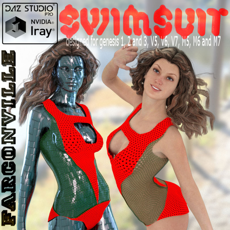 SWIMSUIT FOR GENESIS, V5, M5, G2F, V6, G2M, M6, G3F, V7, G3M AND M7 by N/A