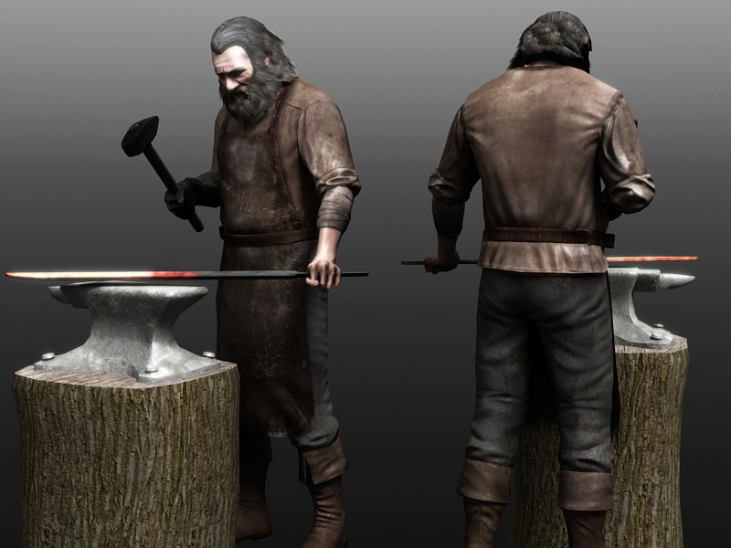 Blacksmith NPC - Extended License by N/A