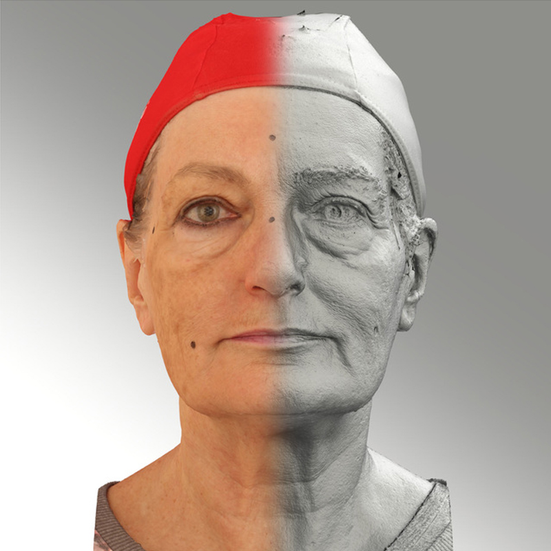 Raw 3D head scan of neutral emotion - Drahomira -Extended License by N/A