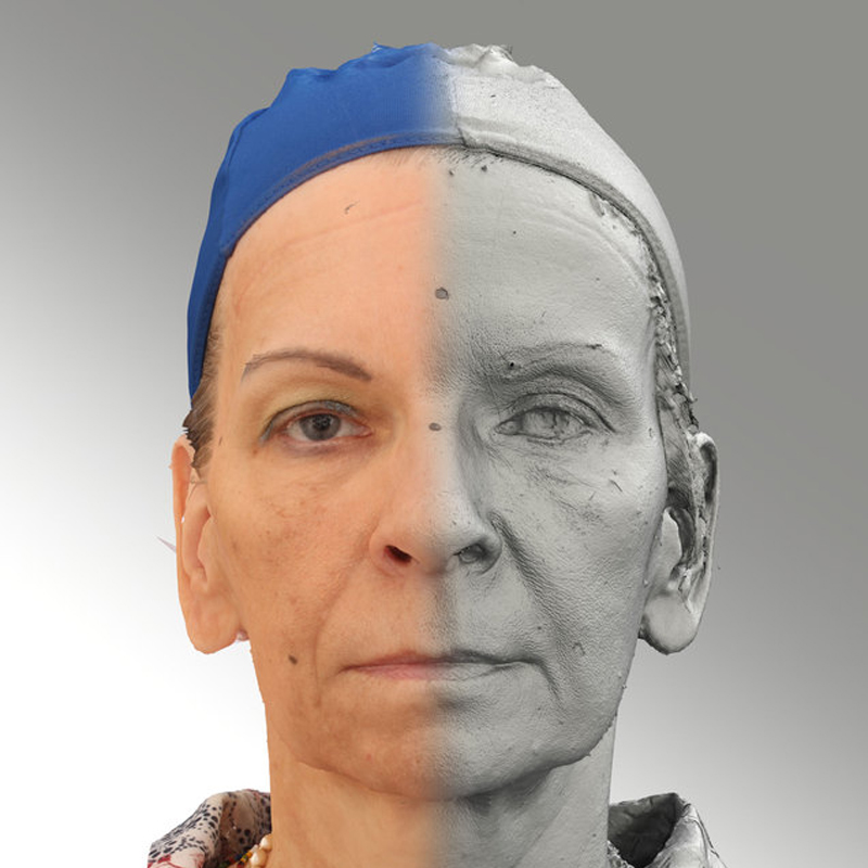 Raw 3D head scan of neutral emotion - Alena - Extended License by N/A