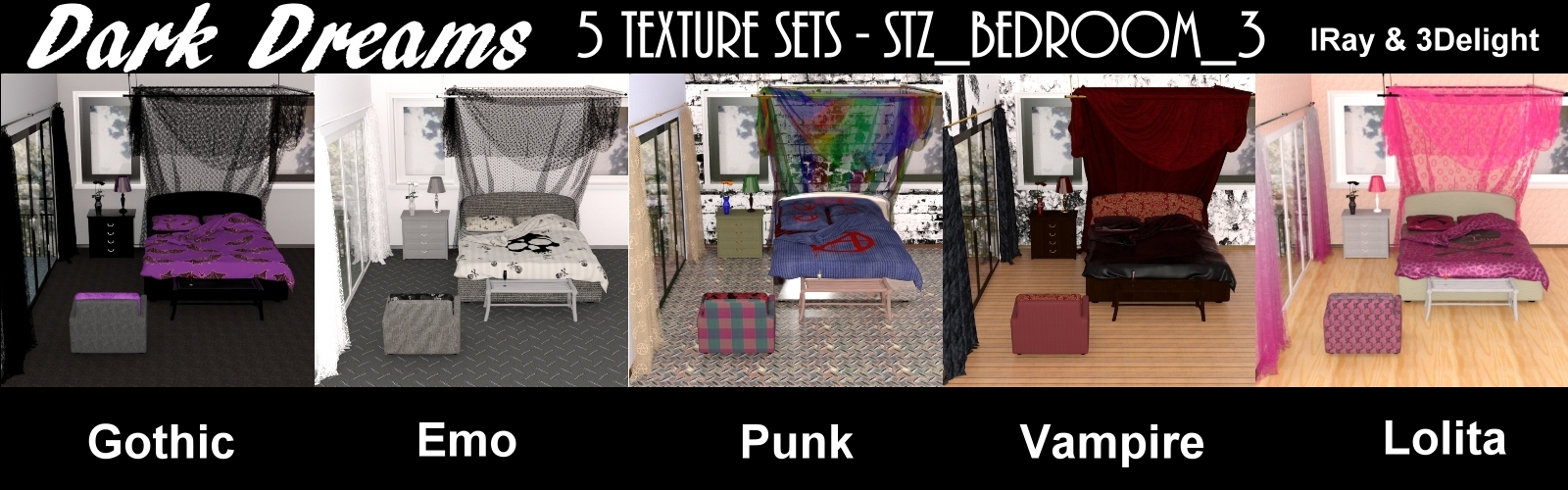 Dark Dreams for STZ_Bedroom_3 by N/A