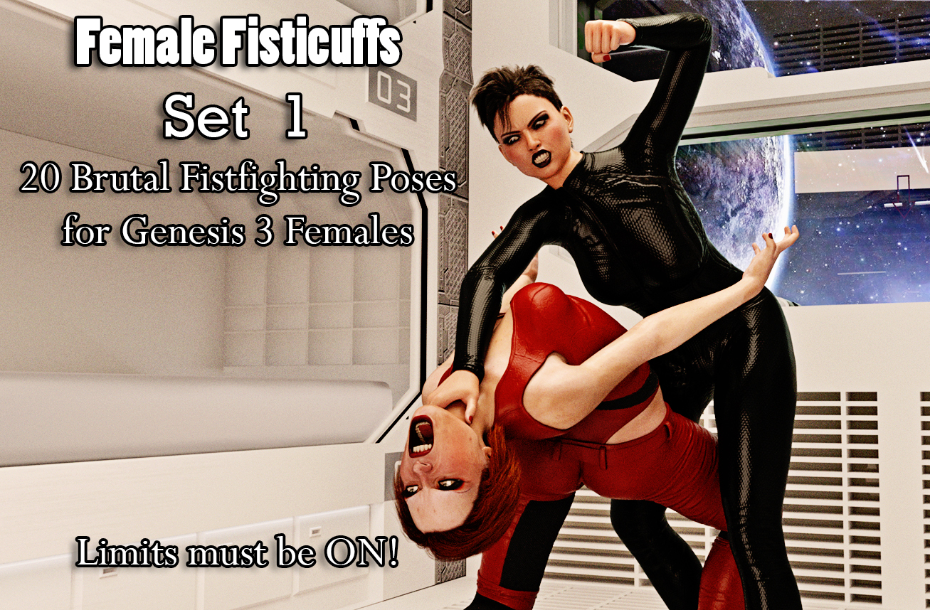 Female Fisticuff Poses for Genesis 3 Female - Set 1 by N/A