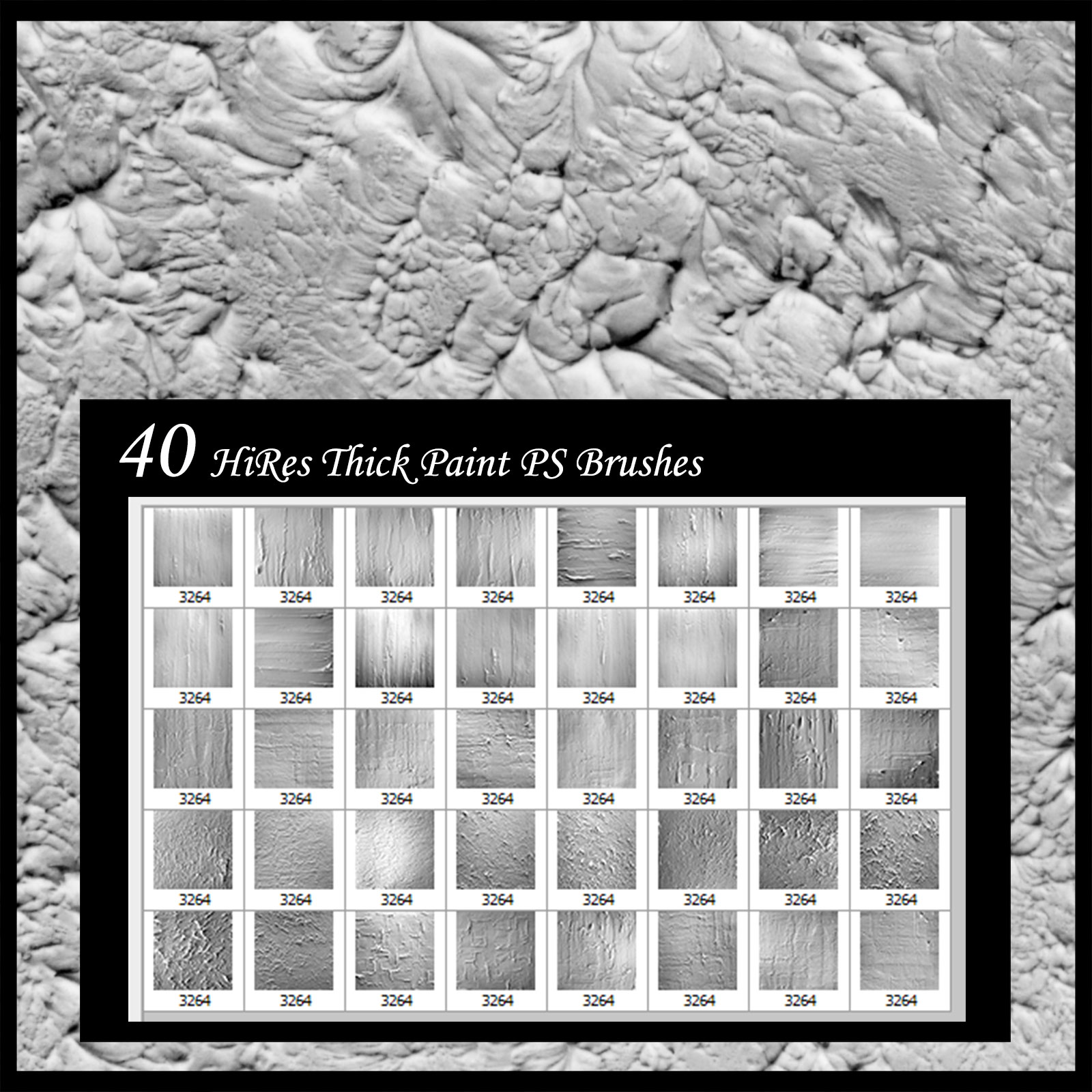 Thick Paint PS Brushes by N/A