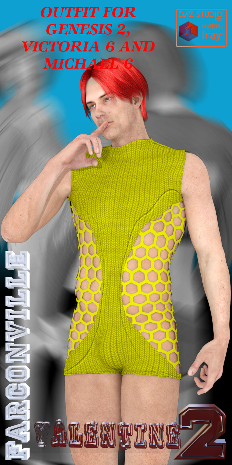 VALENTINE 2 OUTFIT FOR GENESIS 2, VICTORIA 6 AND MICHAEL 6 by N/A