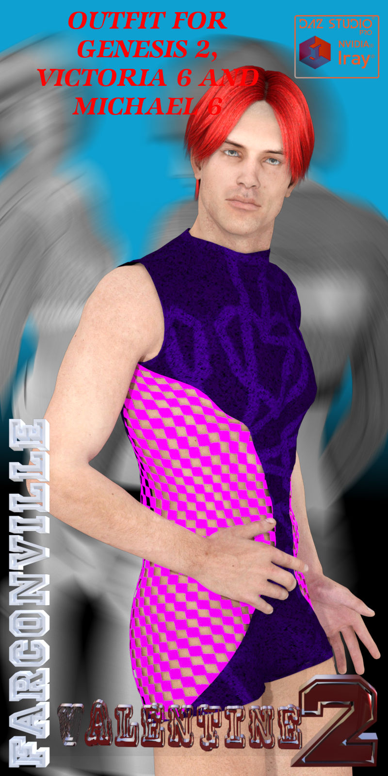 VALENTINE 2 OUTFIT FOR GENESIS 2, VICTORIA 6 AND MICHAEL 6 by N/A