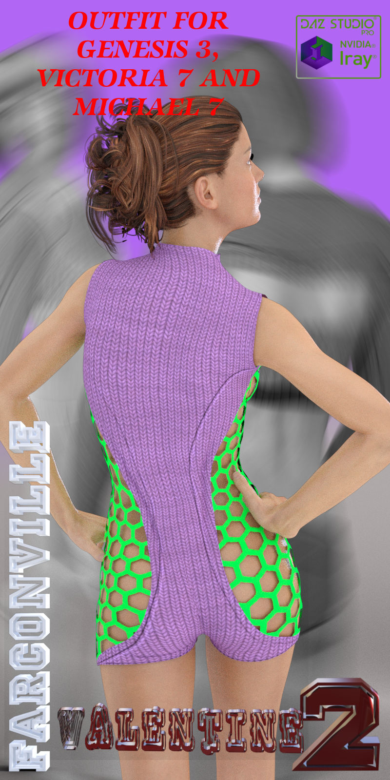 VALENTINE 2 OUTFIT FOR GENESIS 3, VICTORIA 7 AND MICHAEL 7 by N/A