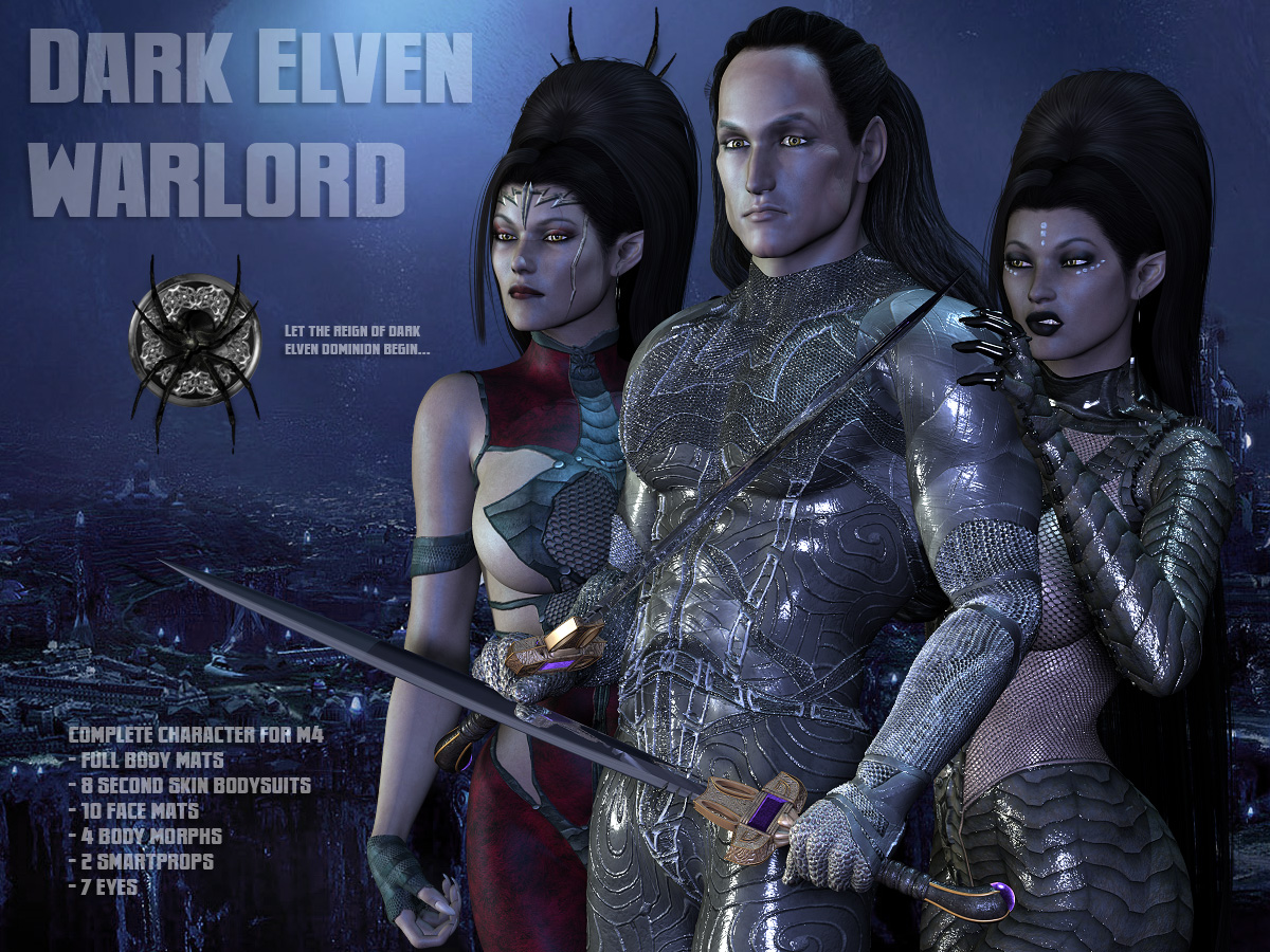 Dark Elven Warlord by N/A