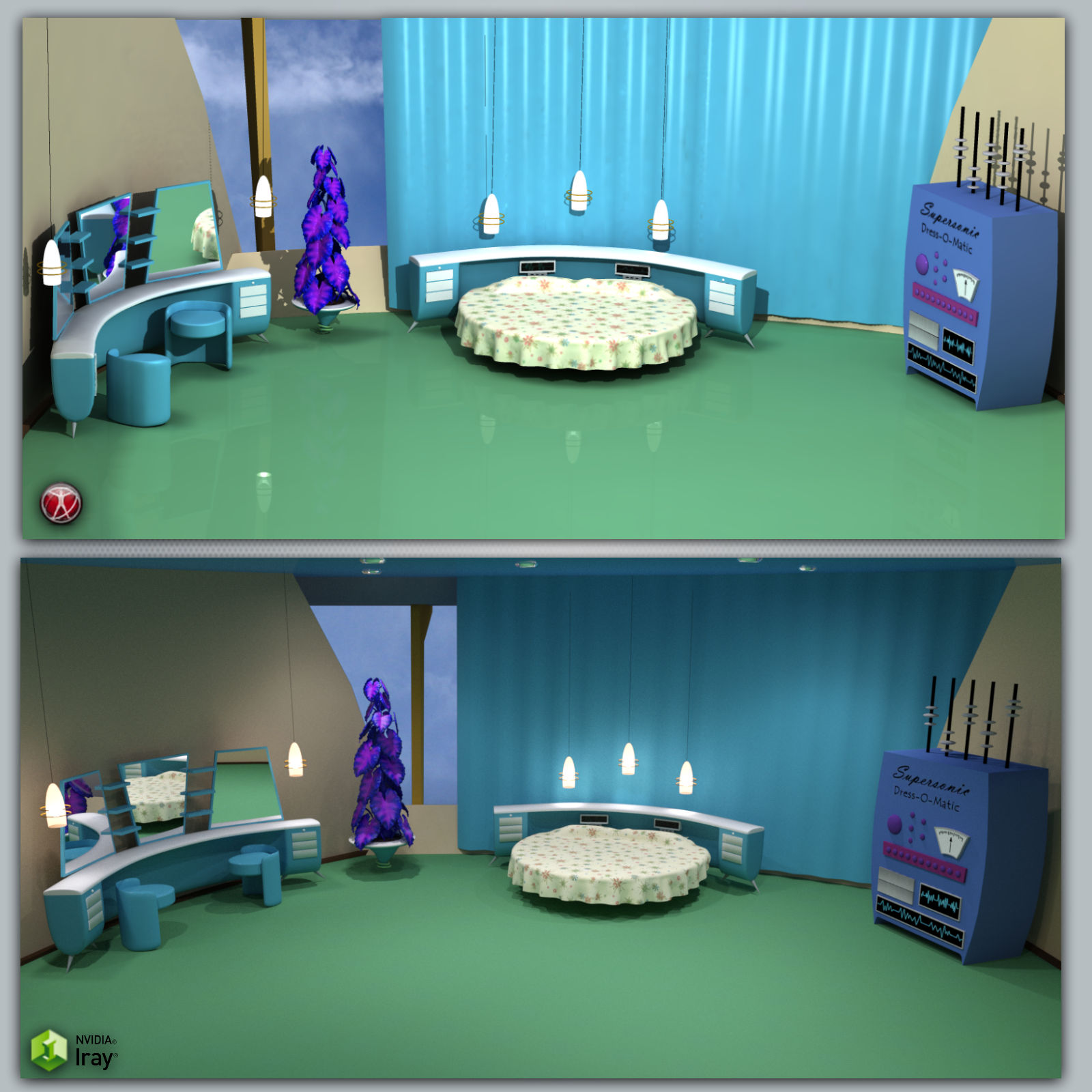 Moon Modern Master Bedroom by N/A