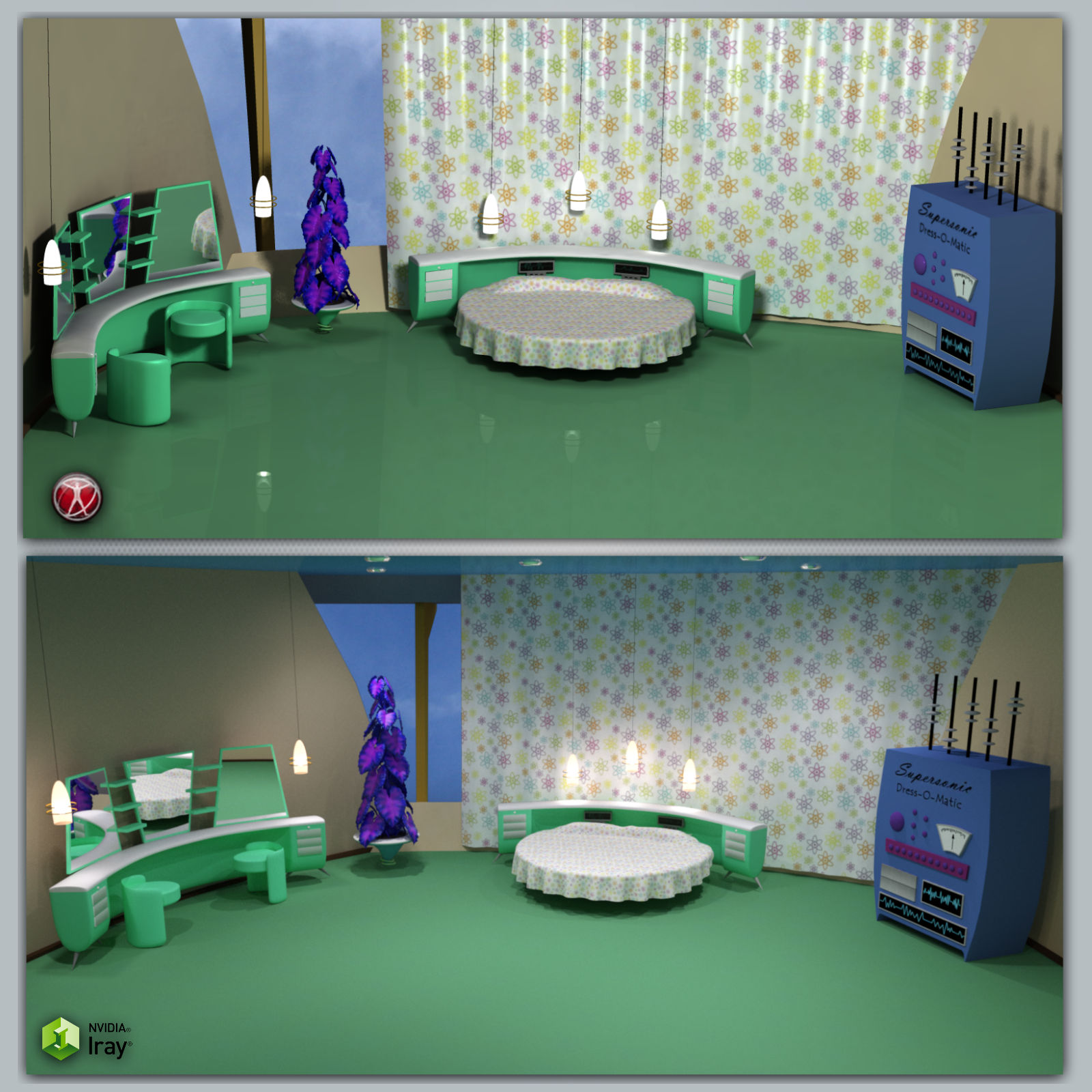 Moon Modern Master Bedroom by N/A