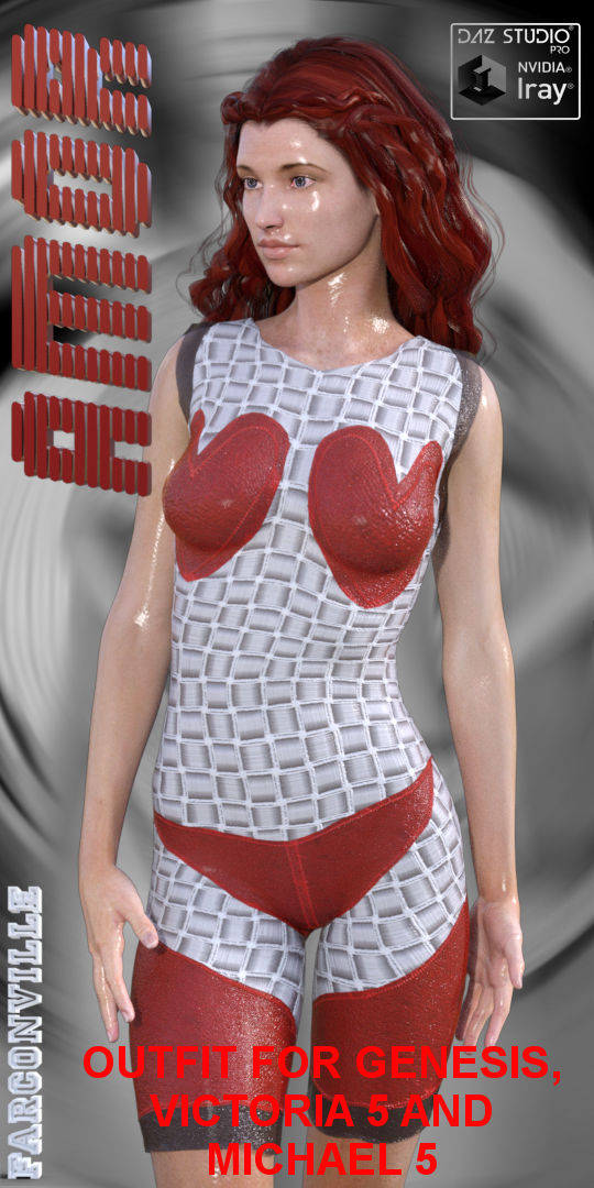 AMOR OUTFIT BUNDLE FOR Genesis, V5, M5, Genesis 2, M6, V6, Genesis 3, V7, M7 by N/A