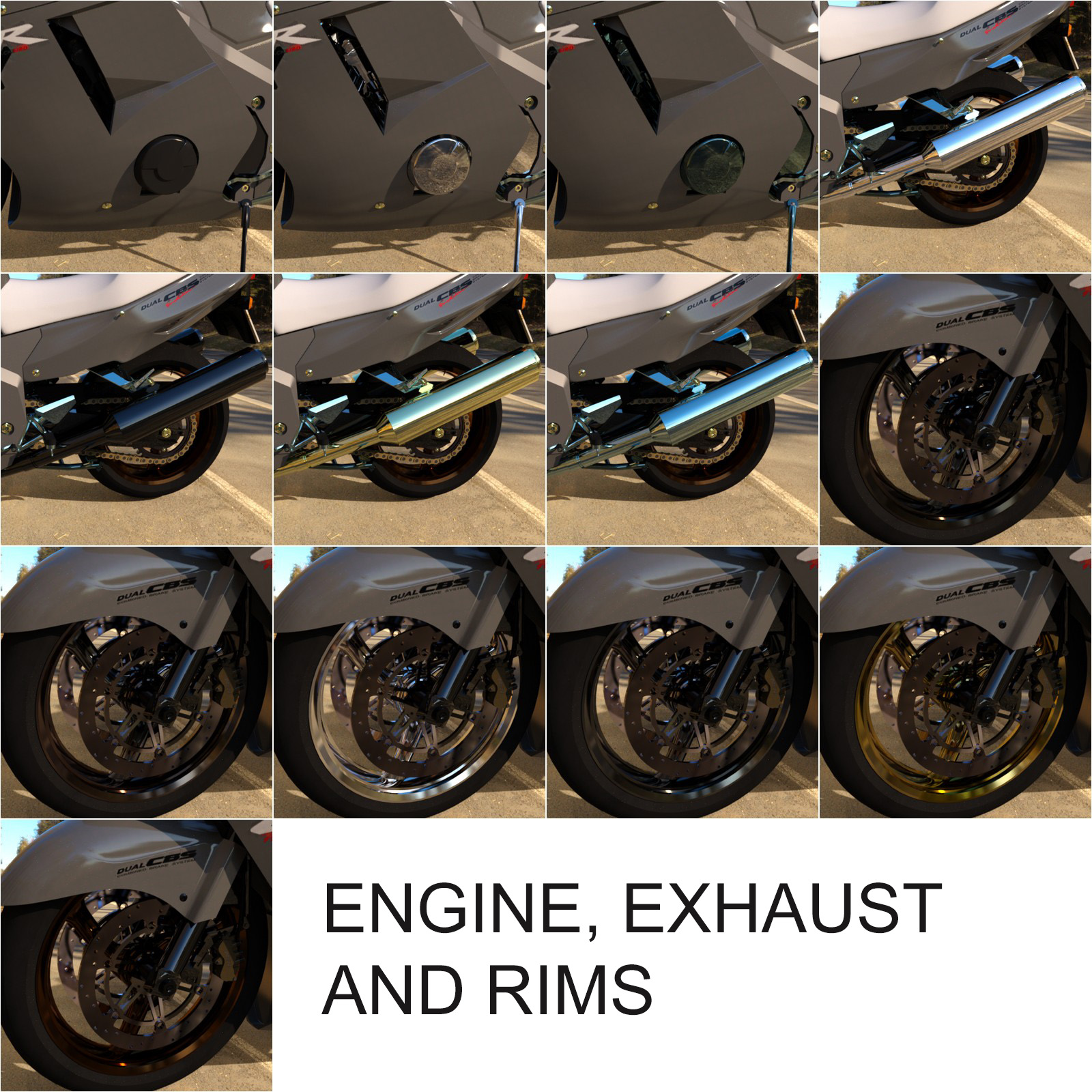 Add On Iray Extension for CBR-SuperBlackbird Motorcycle by Mysthero by N/A