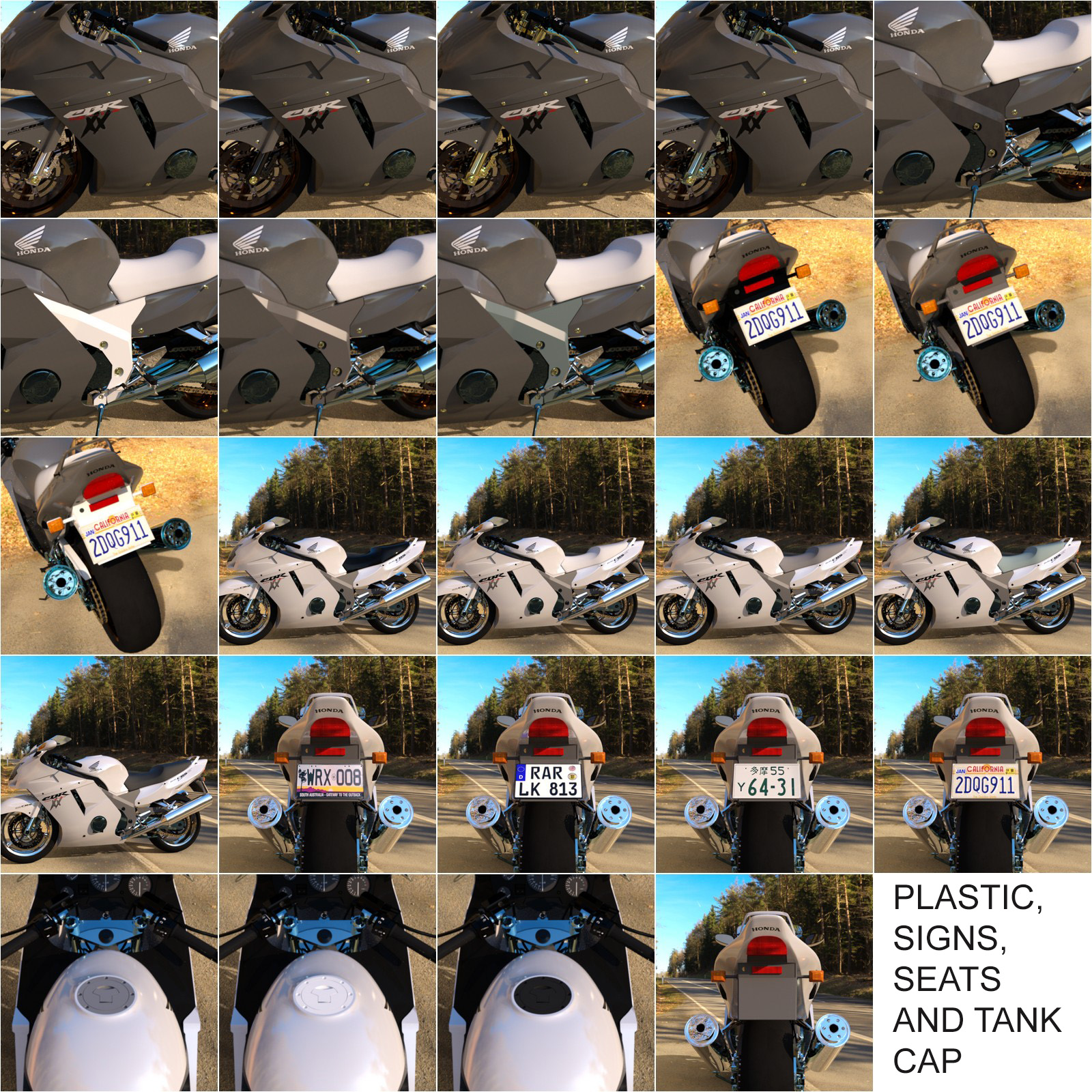 Add On Iray Extension for CBR-SuperBlackbird Motorcycle by Mysthero by N/A