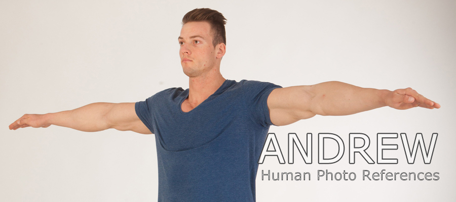 Andrew, Male Full Figure Photo References by N/A