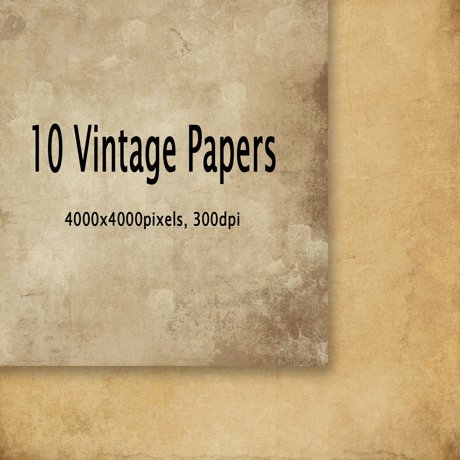 Set of 10 Vintage Papers by N/A