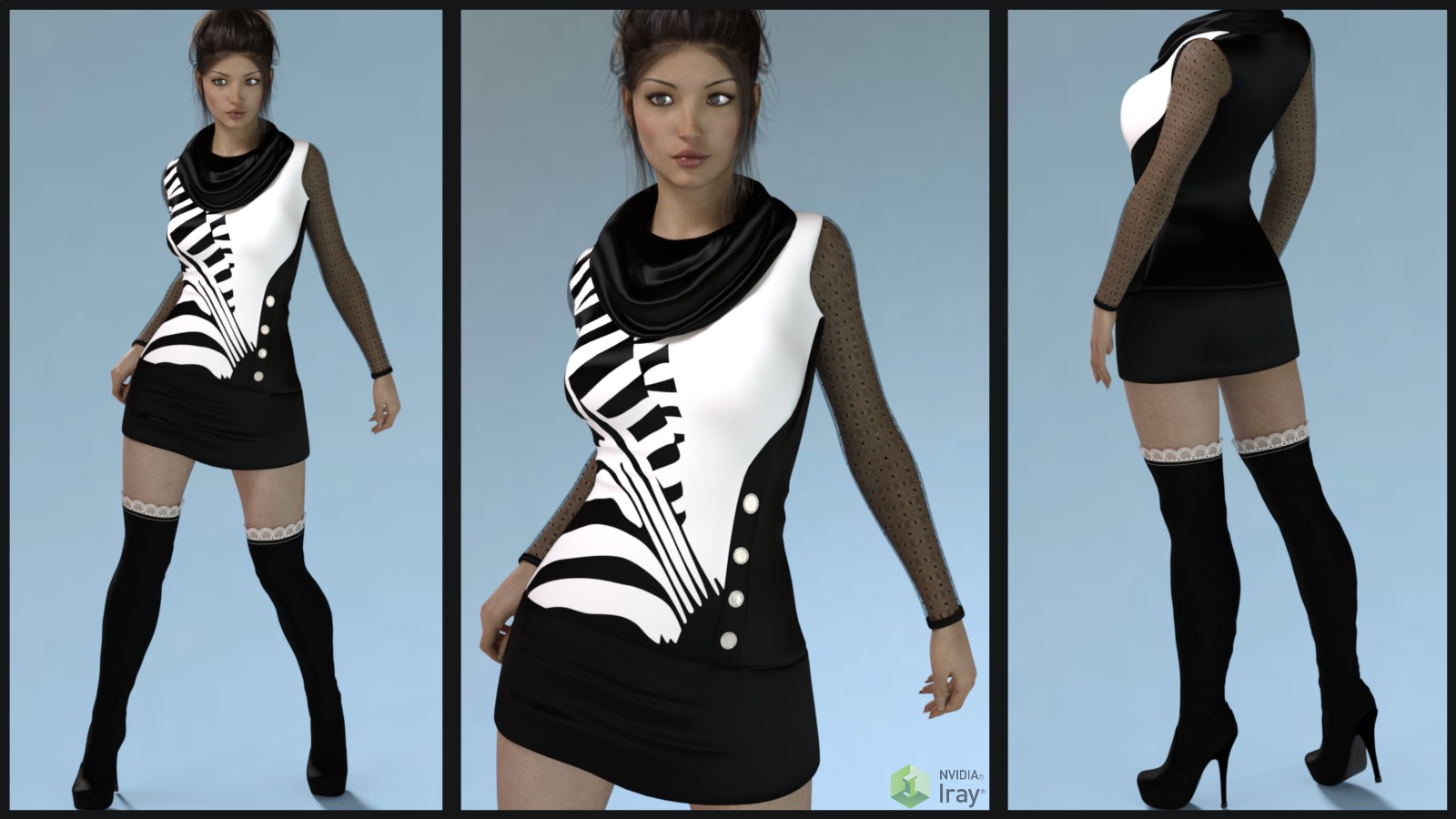 7th Ave: Tunic Dress & Boots by N/A