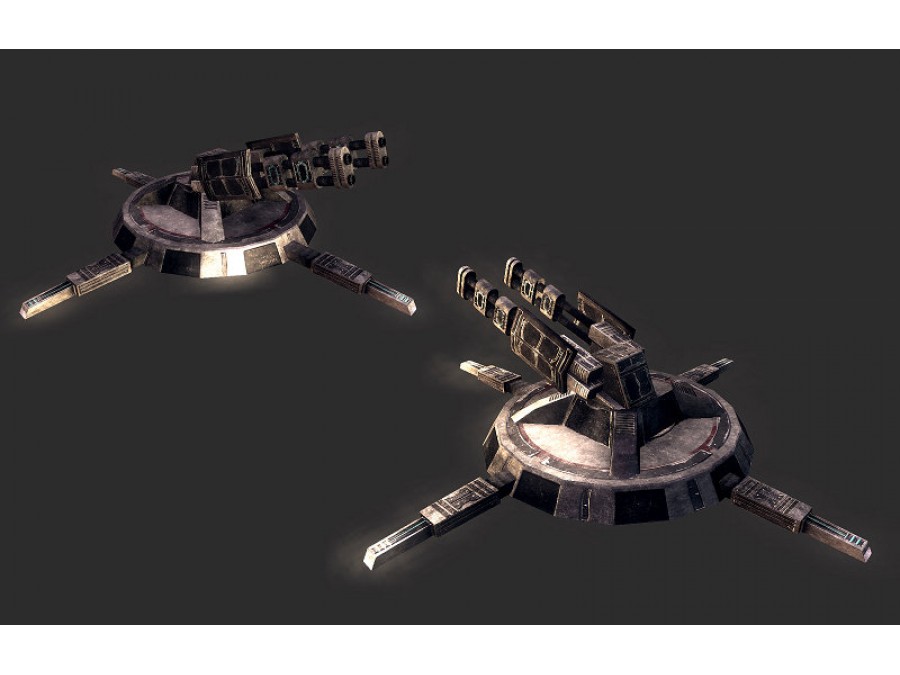 Sci-Fi Turrets - Extended License by N/A
