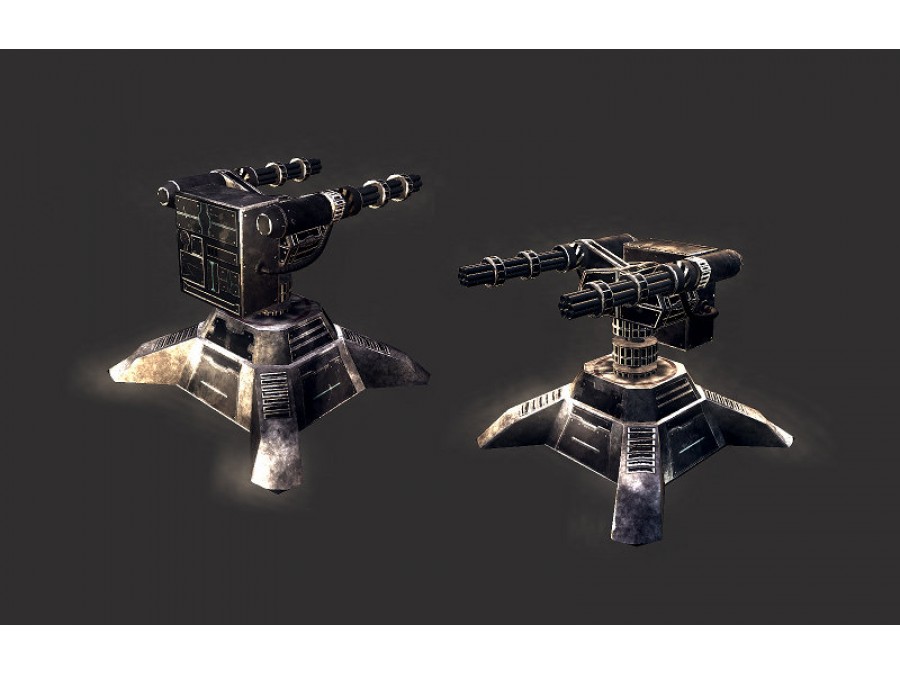 Sci-Fi Turrets - Extended License by N/A
