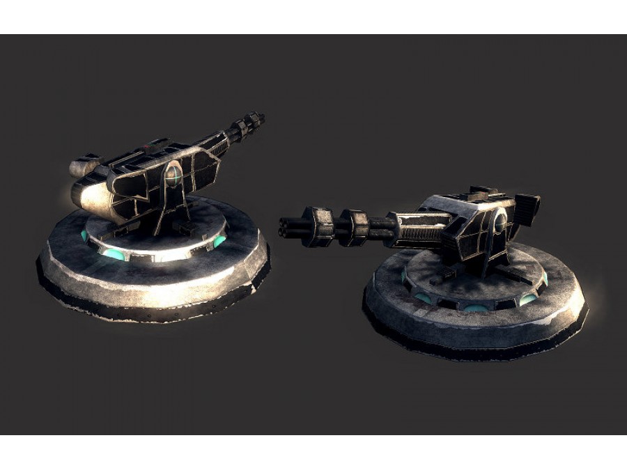Sci-Fi Turrets - Extended License by N/A
