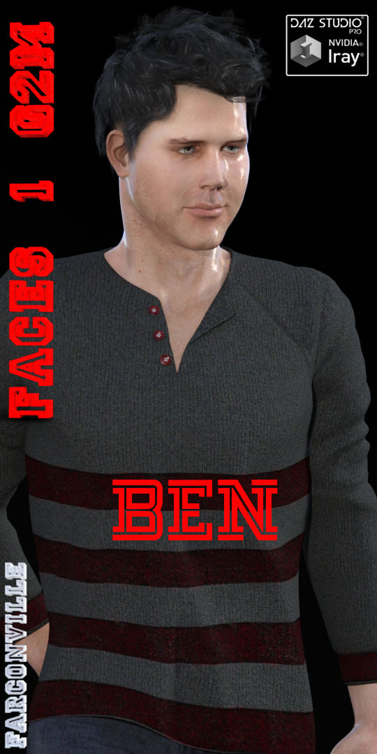 Faces 1 for Genesis 2 Male and Michael 6 by N/A