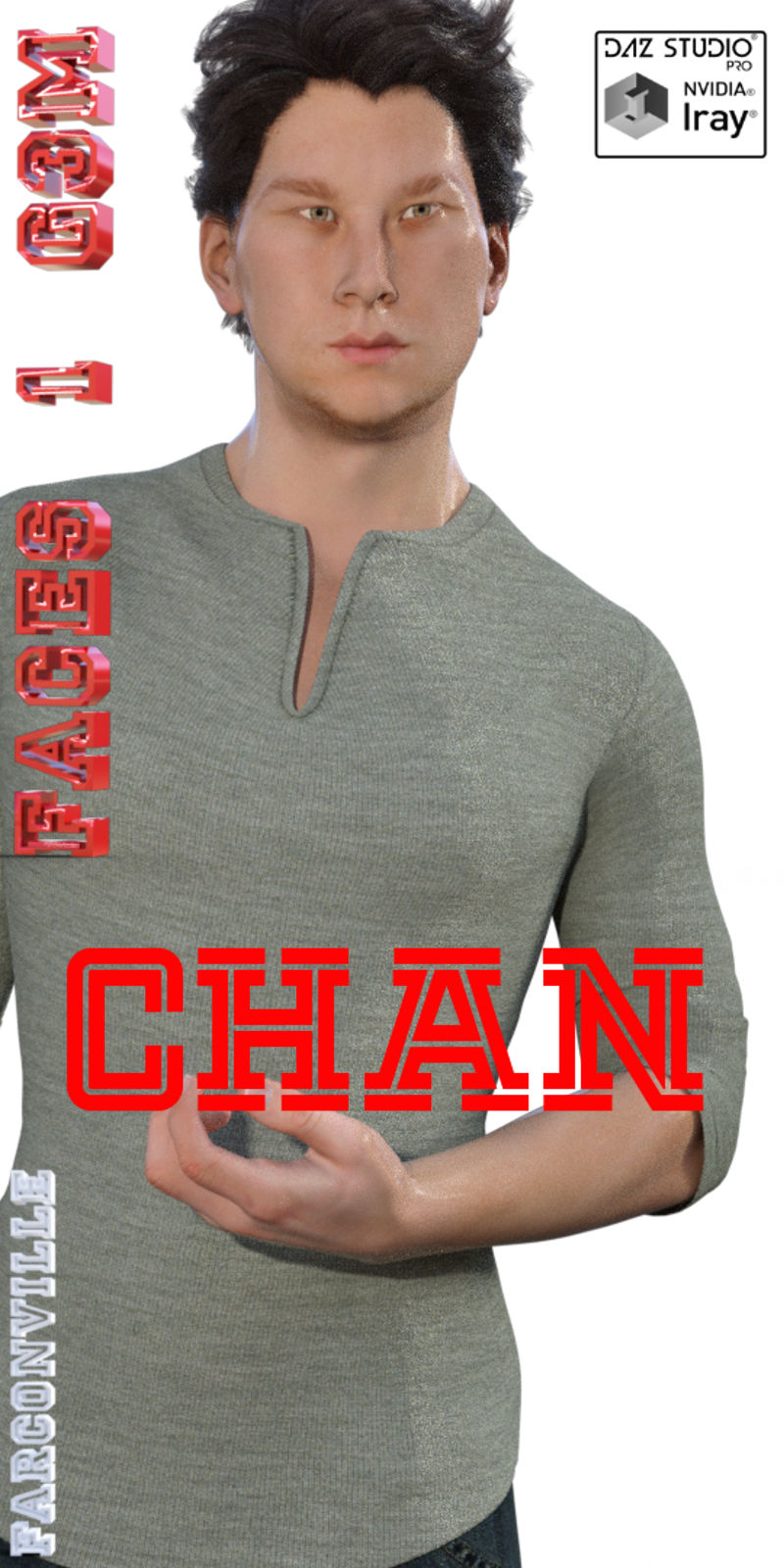 Faces 1 for Genesis 3 Male and Michael 7 by N/A