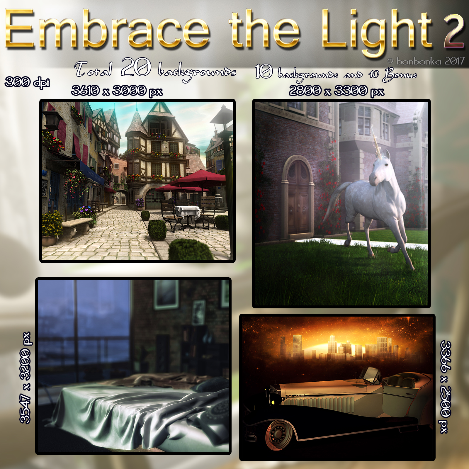 Embrace the Light 2 - 2D backgrounds by N/A