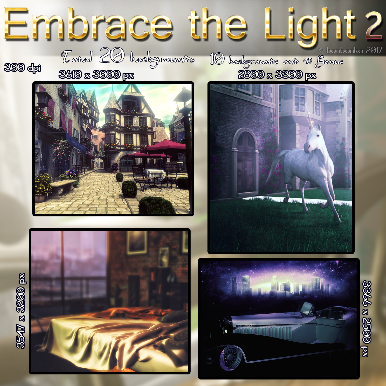 Embrace the Light 2 - 2D backgrounds by N/A