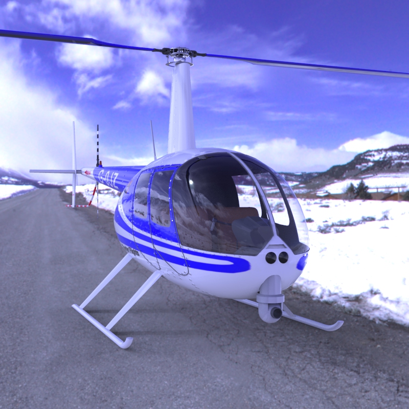 News Helicopter fbx format - Extended License by N/A