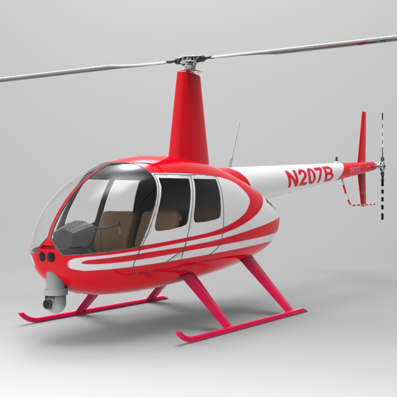 News Helicopter fbx format - Extended License by N/A