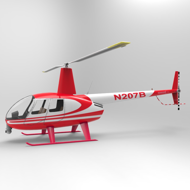 News Helicopter fbx format - Extended License by N/A